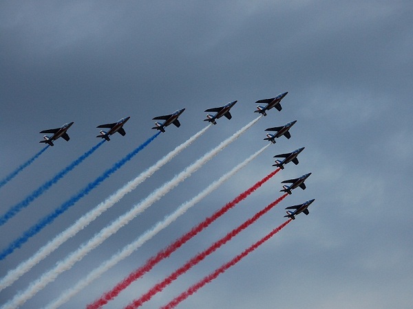 The Patrouille de France during the Bastille Day Military Parade, 2007. 